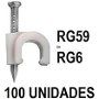 Fixa Cabo - Miguelão - Pacote C/100 Peças